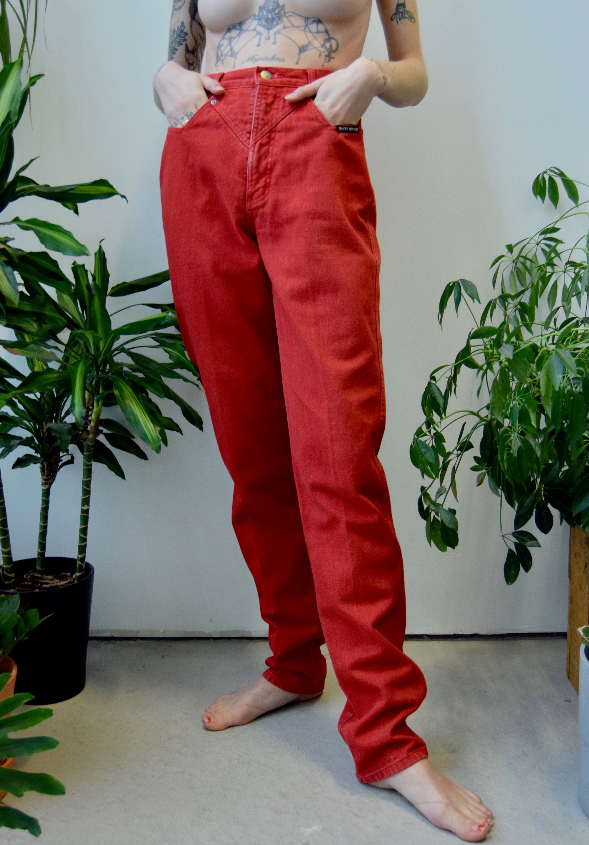 Cherry Red "Rocky Mountain" Jeans