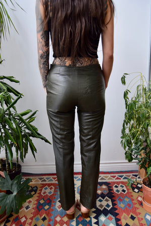 Leather Cigarette Pants