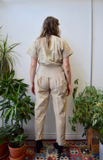 Khaki Cotton Jumpsuit