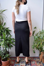 00's Black Easy Skirt