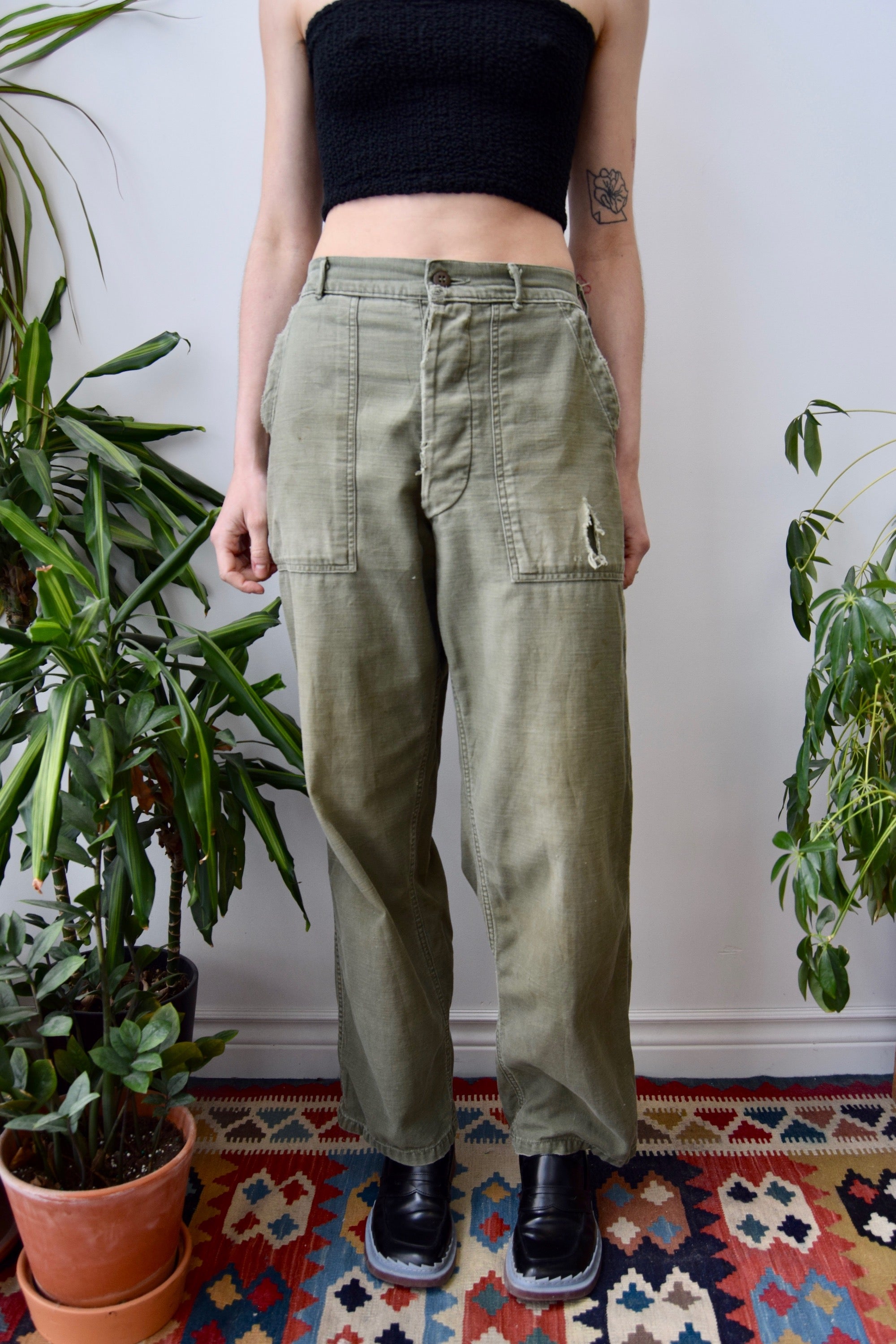Worn Vintage Army Pants