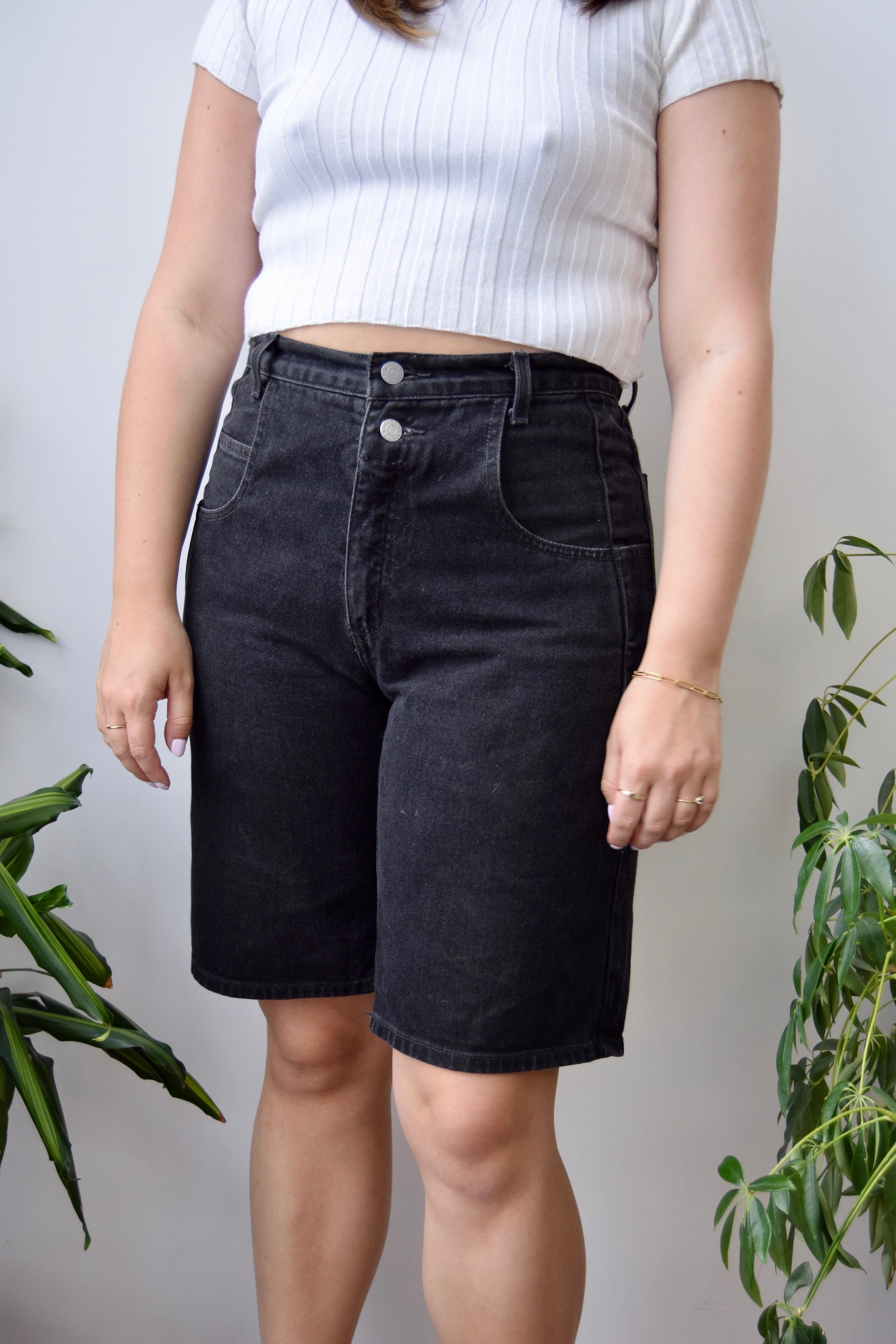 Black Denim Guess Shorts