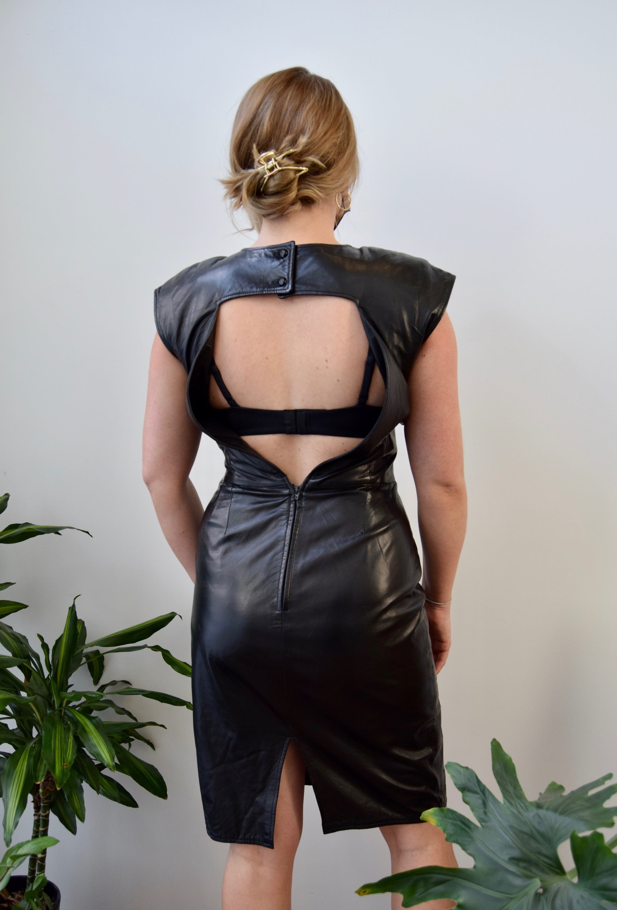 Black Supple Leather Dress