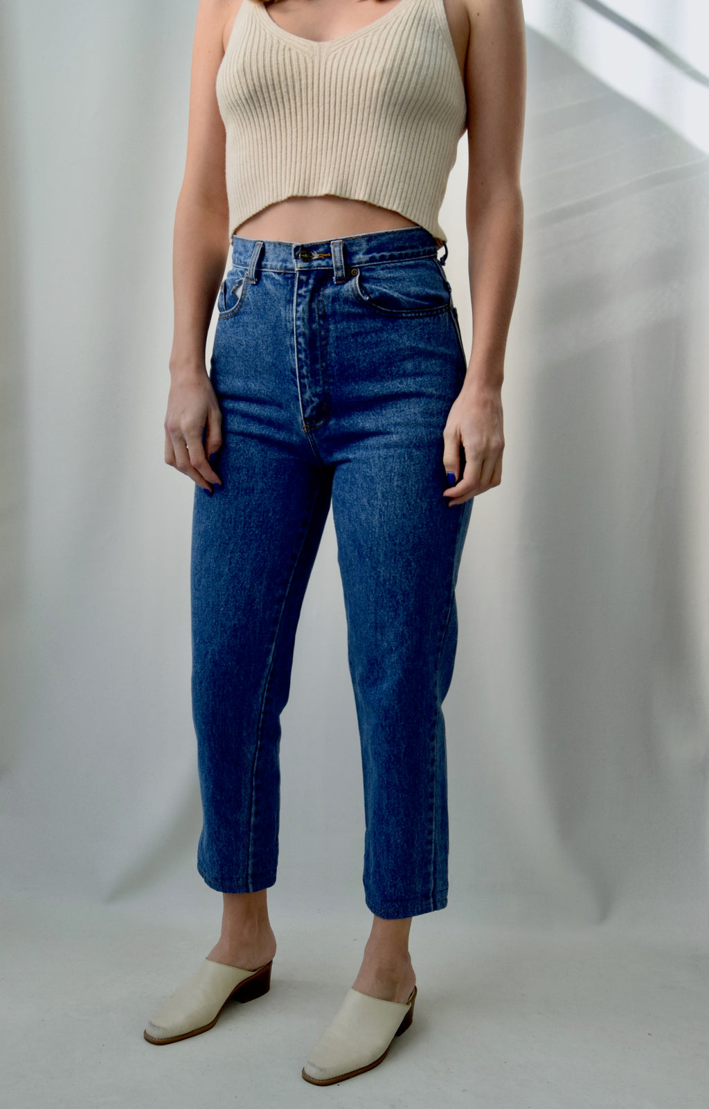 Cropped Leg 'Illegal' Jeans