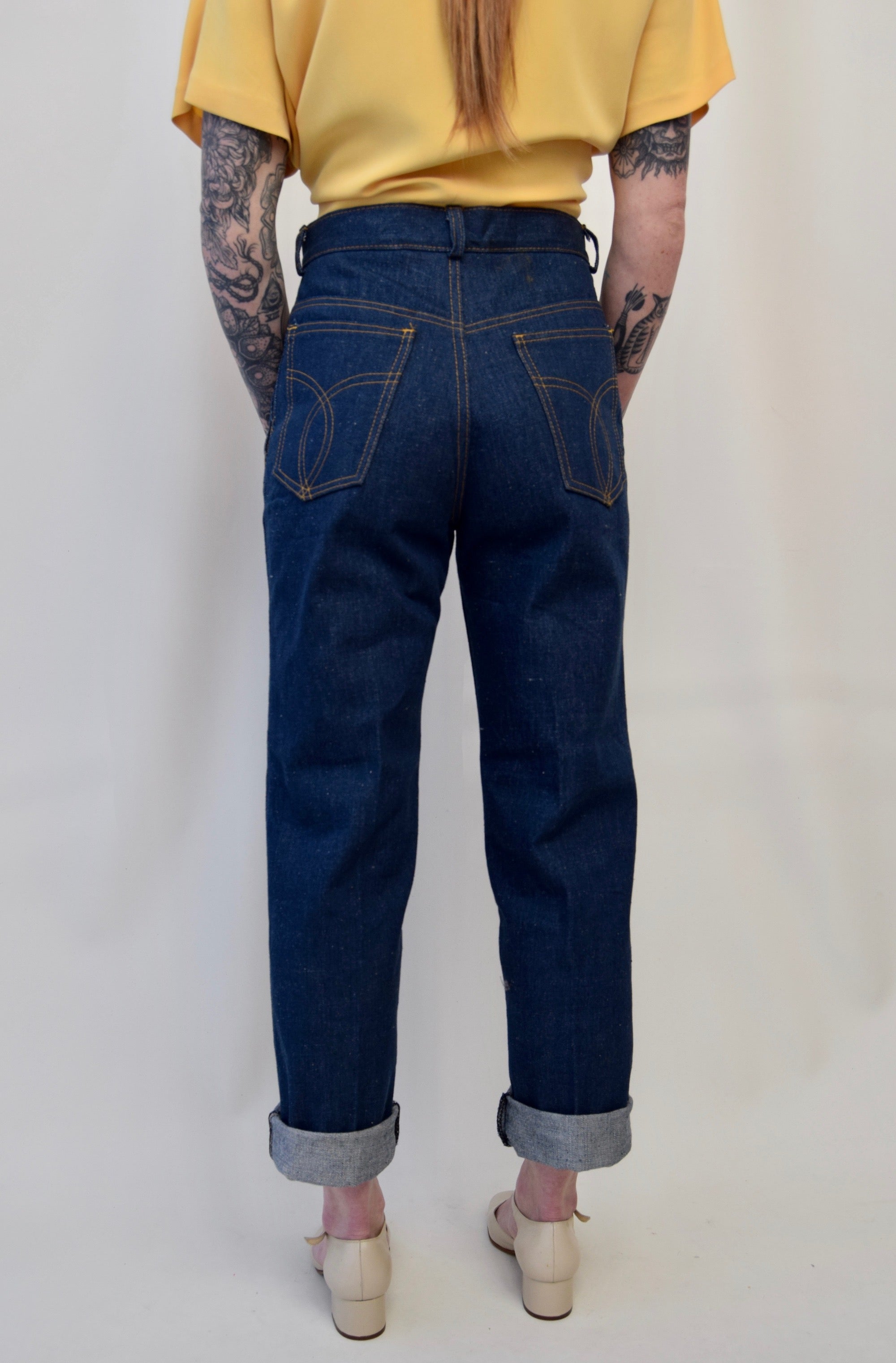 Vintage Levis Dark Wash Raw Denim Jeans