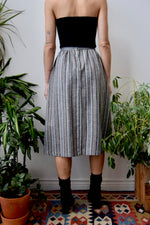 Eighties Grey Wool Skirt