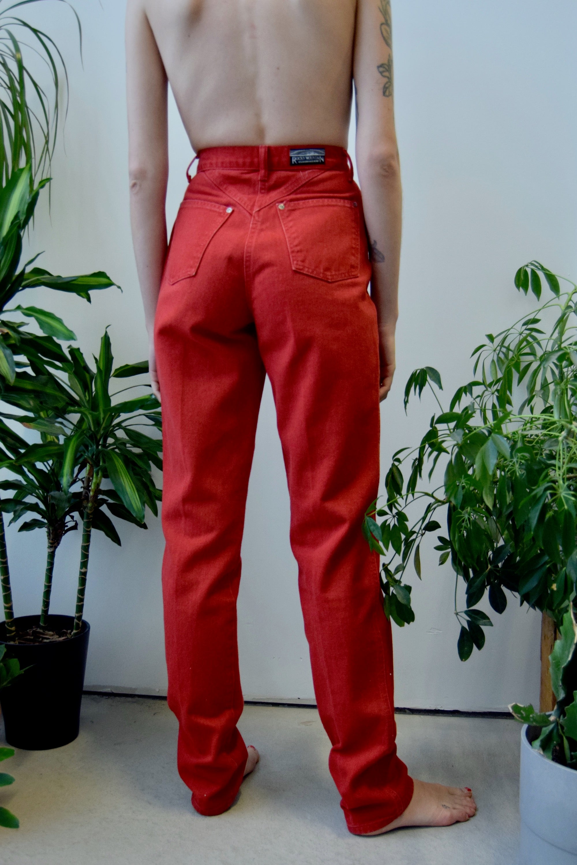 Cherry Red "Rocky Mountain" Jeans