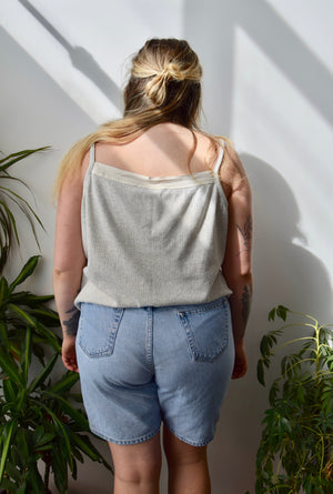 Heathered Ribbed Tank Top