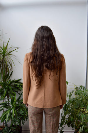 Boxy Beige Wool Coat