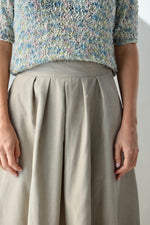 Seventies Linen Blend Librarian Skirt