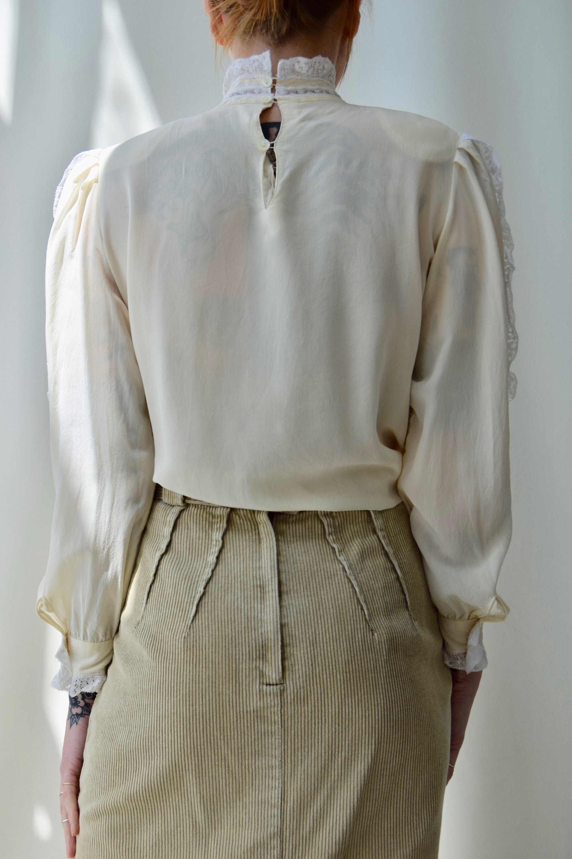 80's Does Victorian Silk Top