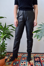 HOT Black Leather Pants