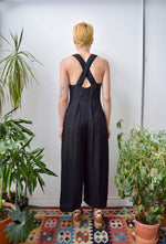 Black Rayon Jumpsuit