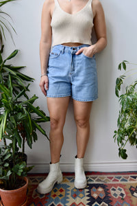 Light Wash Rider Denim Shorts