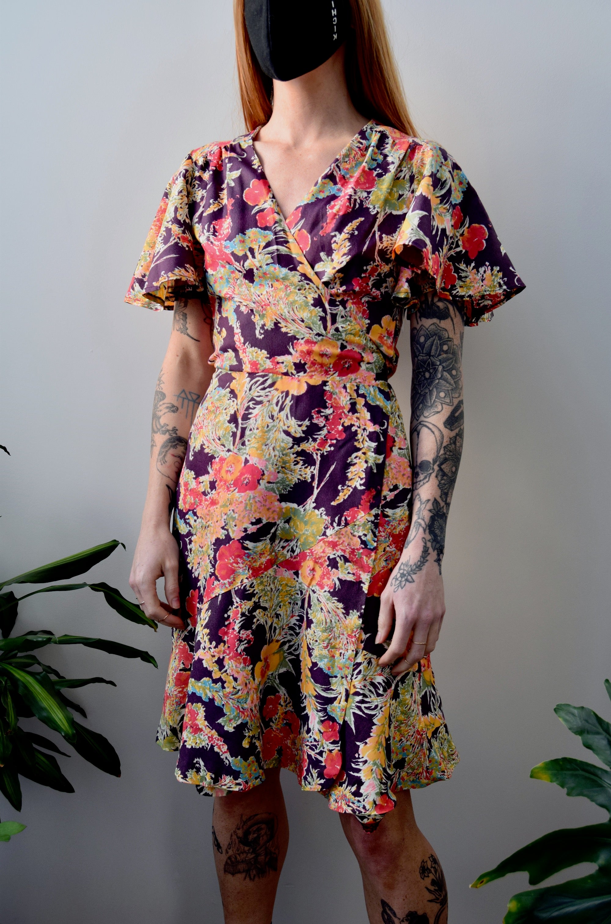 Seventies "Amazing Grace" Floral Wrap Dress