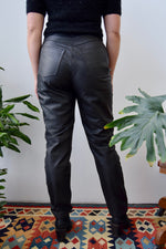 HOT Black Leather Pants