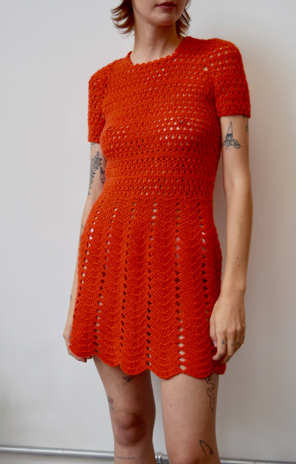 Tangerine Knit Dress