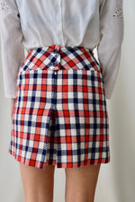 Red & Blue Plaid Skort