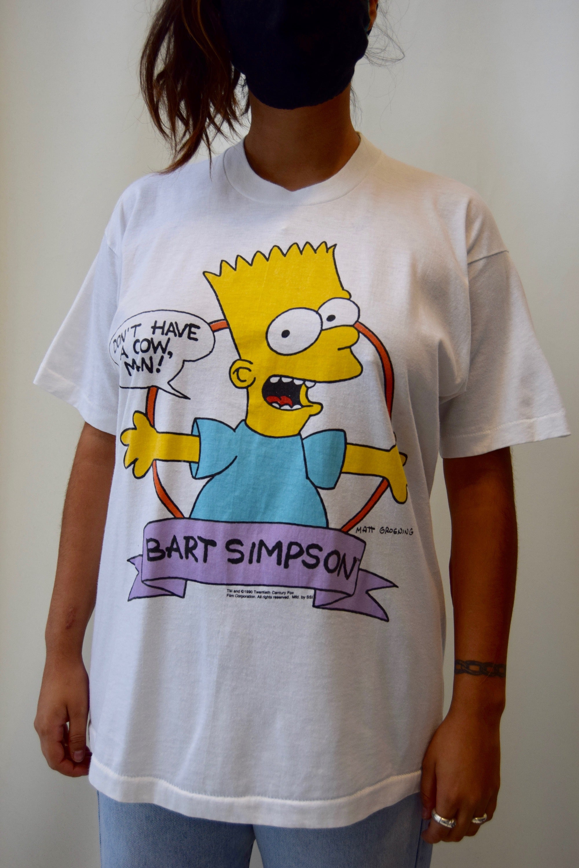 1990 Bart Simpson "Don't Have A Cow, Man!" T-Shirt
