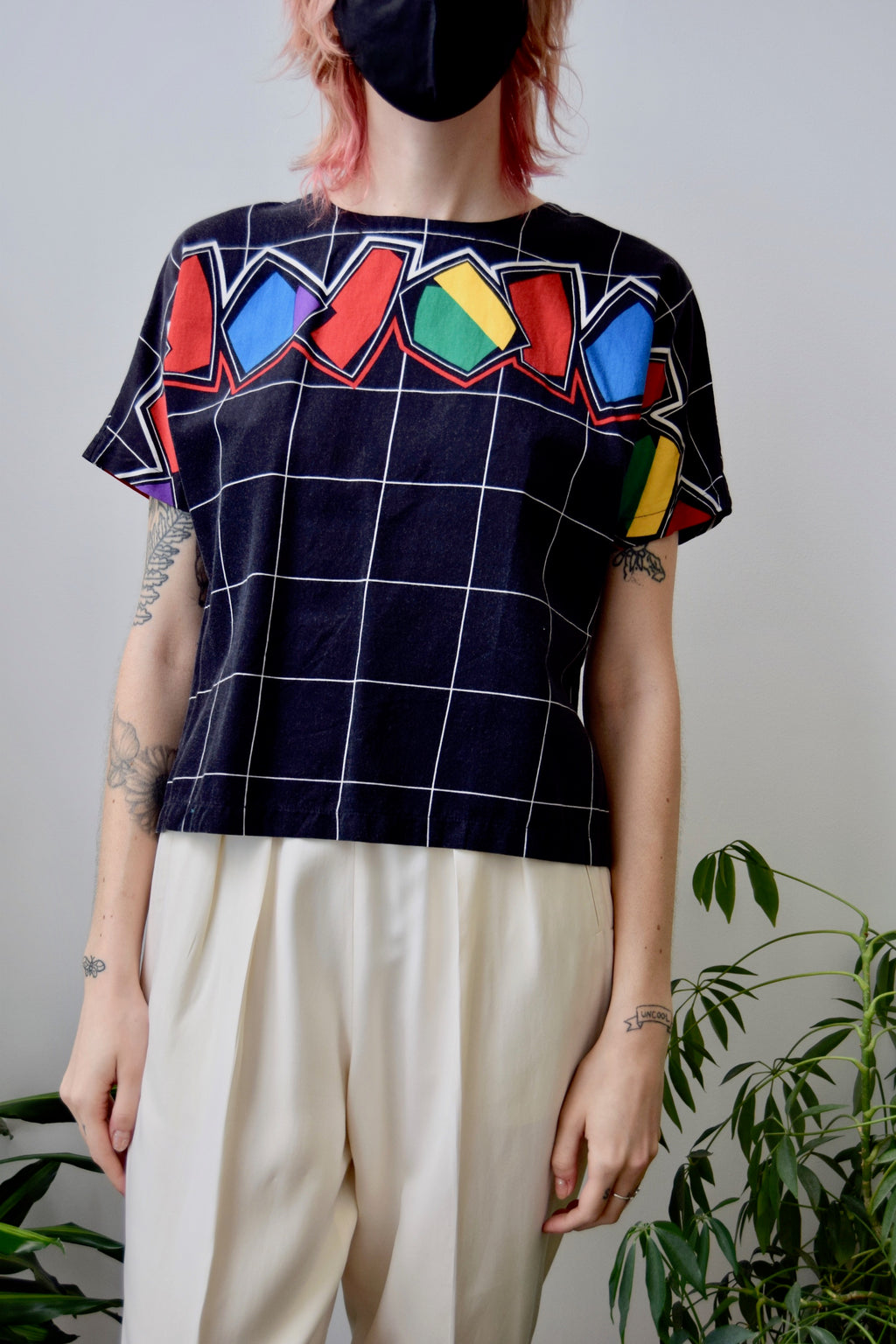 Eighties Primary Grid Top