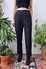 Classic Black Wool Trousers