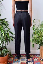 Classic Black Wool Trousers