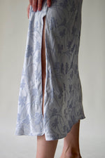 Vintage 90s Periwinkle Silk Slip Dress