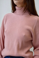 Dusty Pink Lambswool Turtleneck