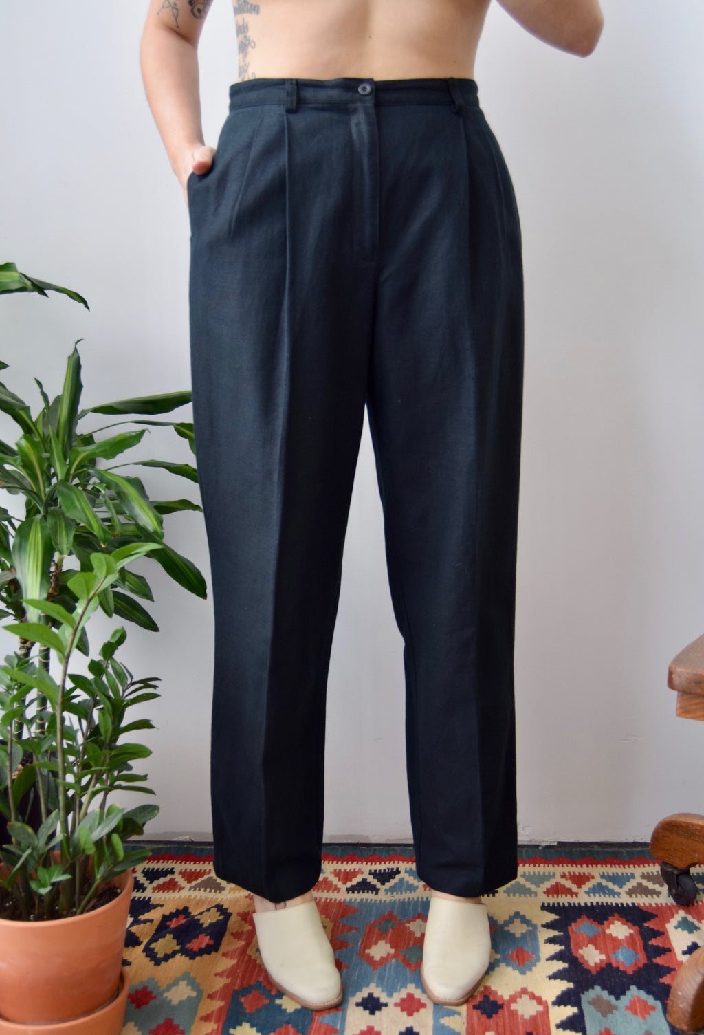 Linen Blend Trousers