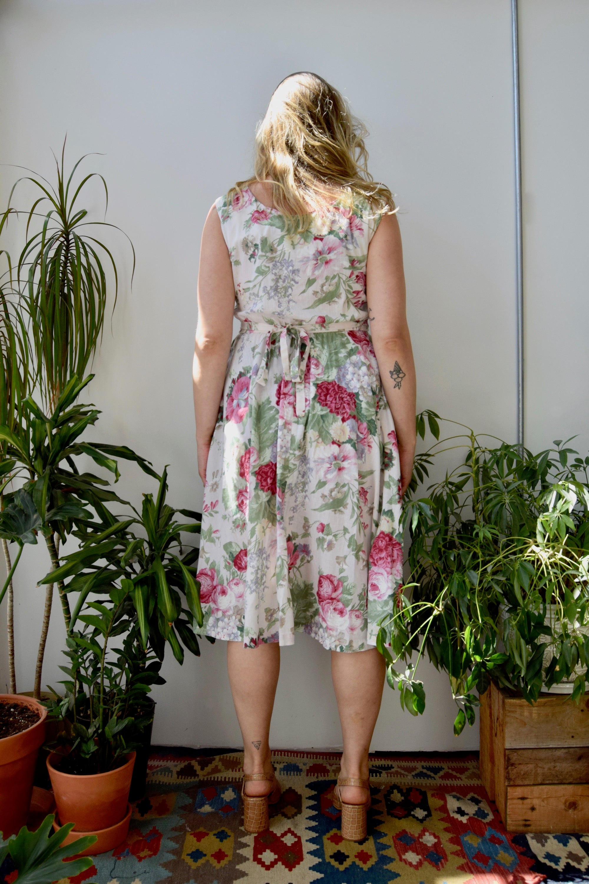 Eighties Soft Floral Dress