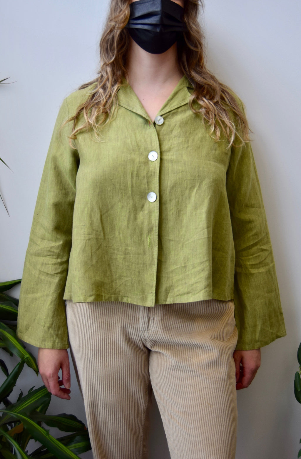 Granny Smith Linen Blouse