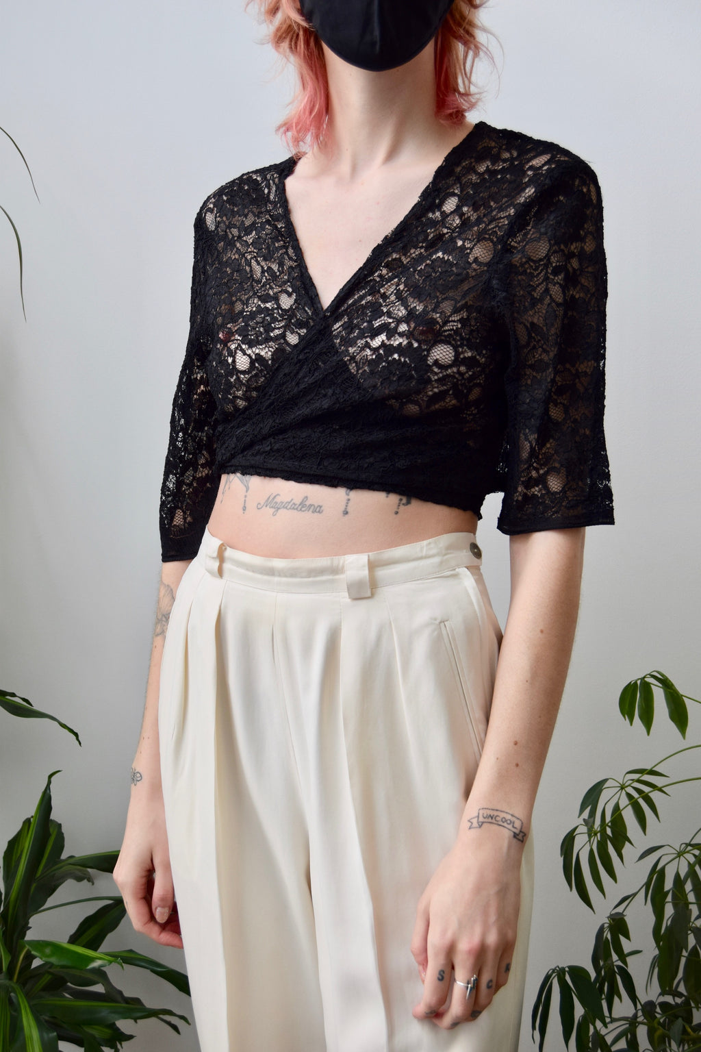 Vintage Lace Wrap Top