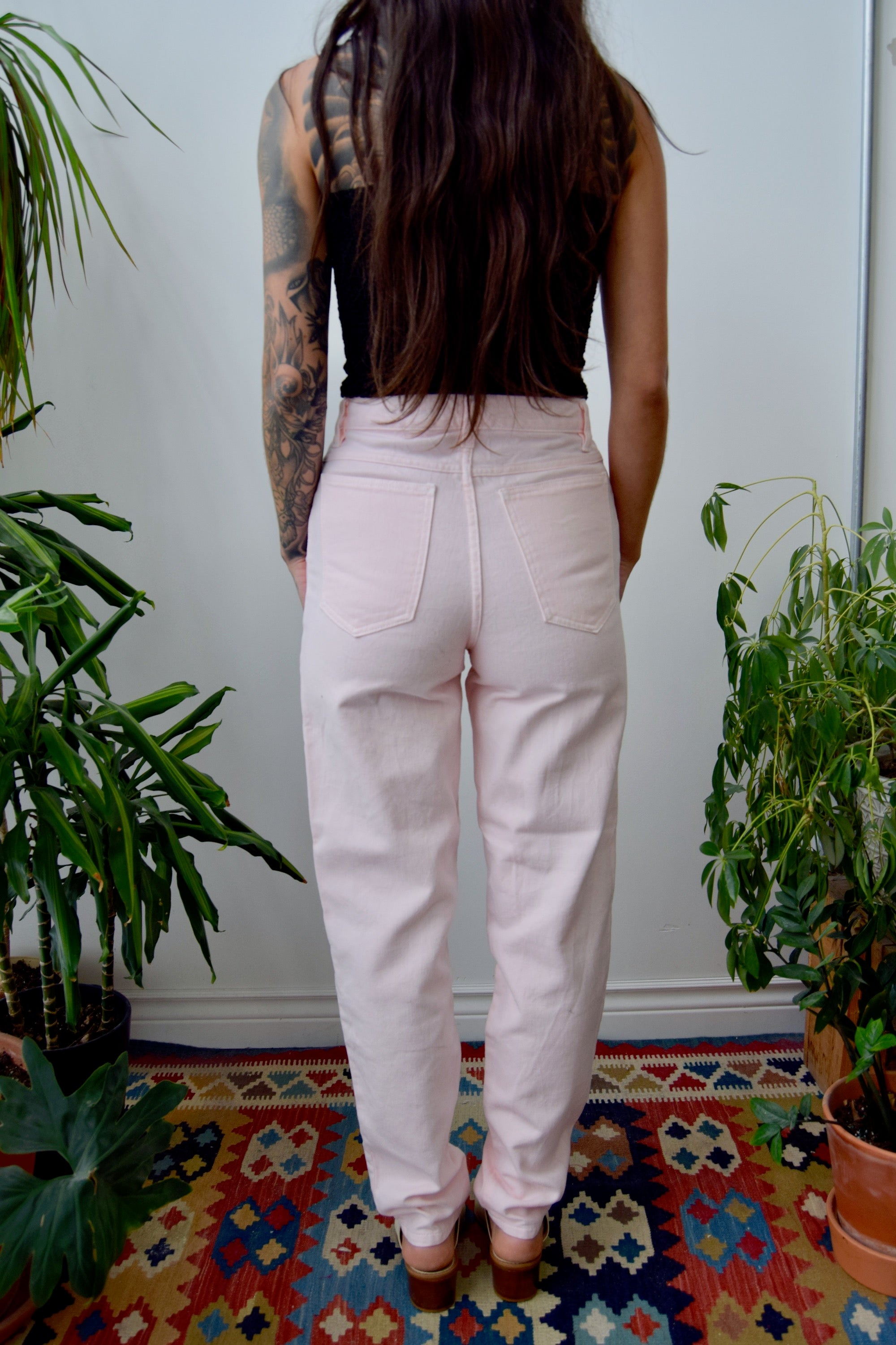 Baby Pink Mom Jeans
