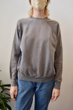 Charcoal Cotton Crewneck