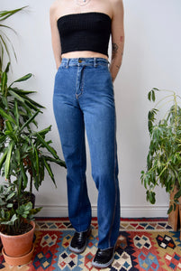 70s Rhinestone Pocket Jeans