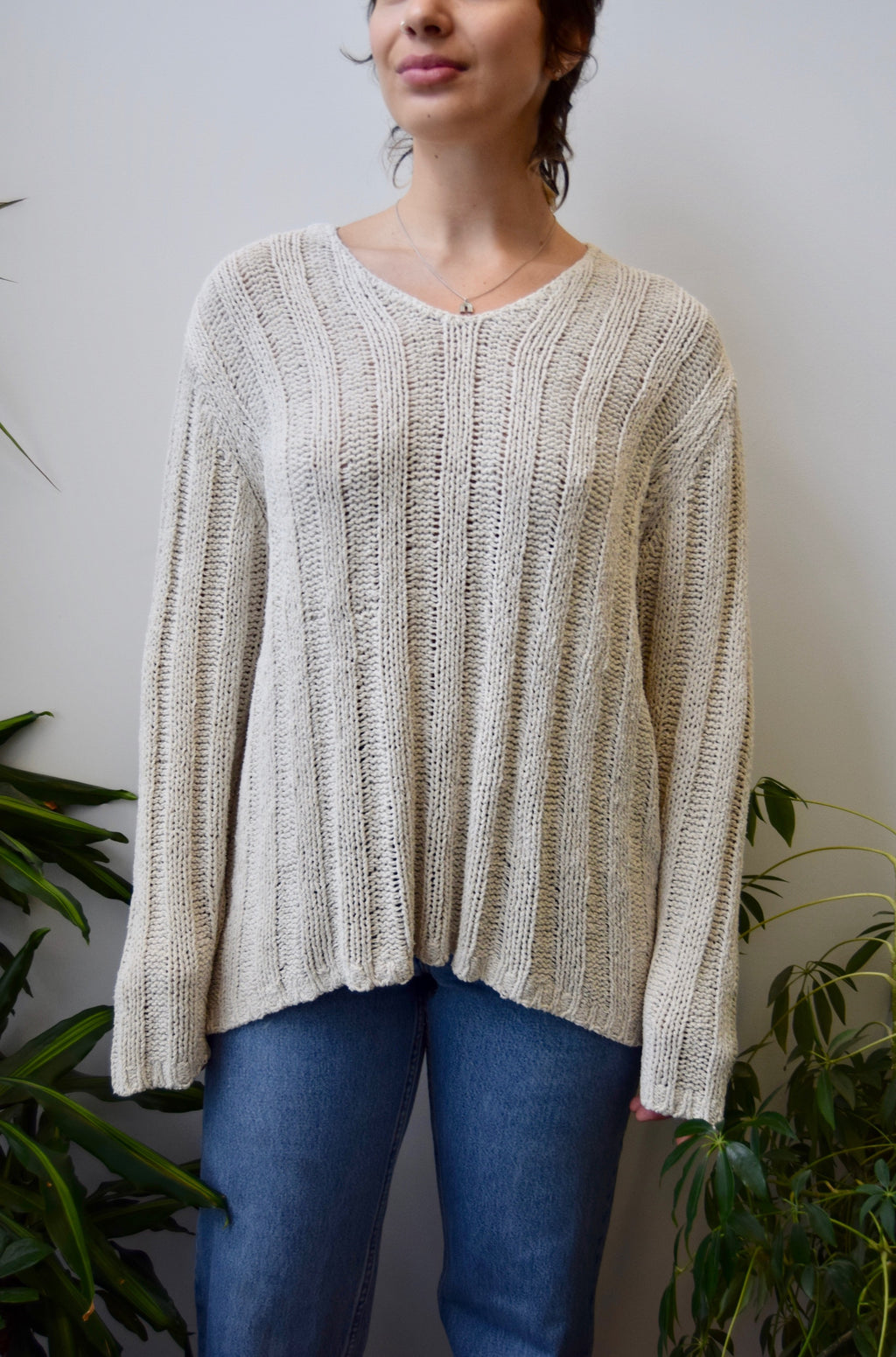 Taupe Silk Knit