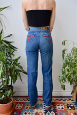 70s Rhinestone Pocket Jeans