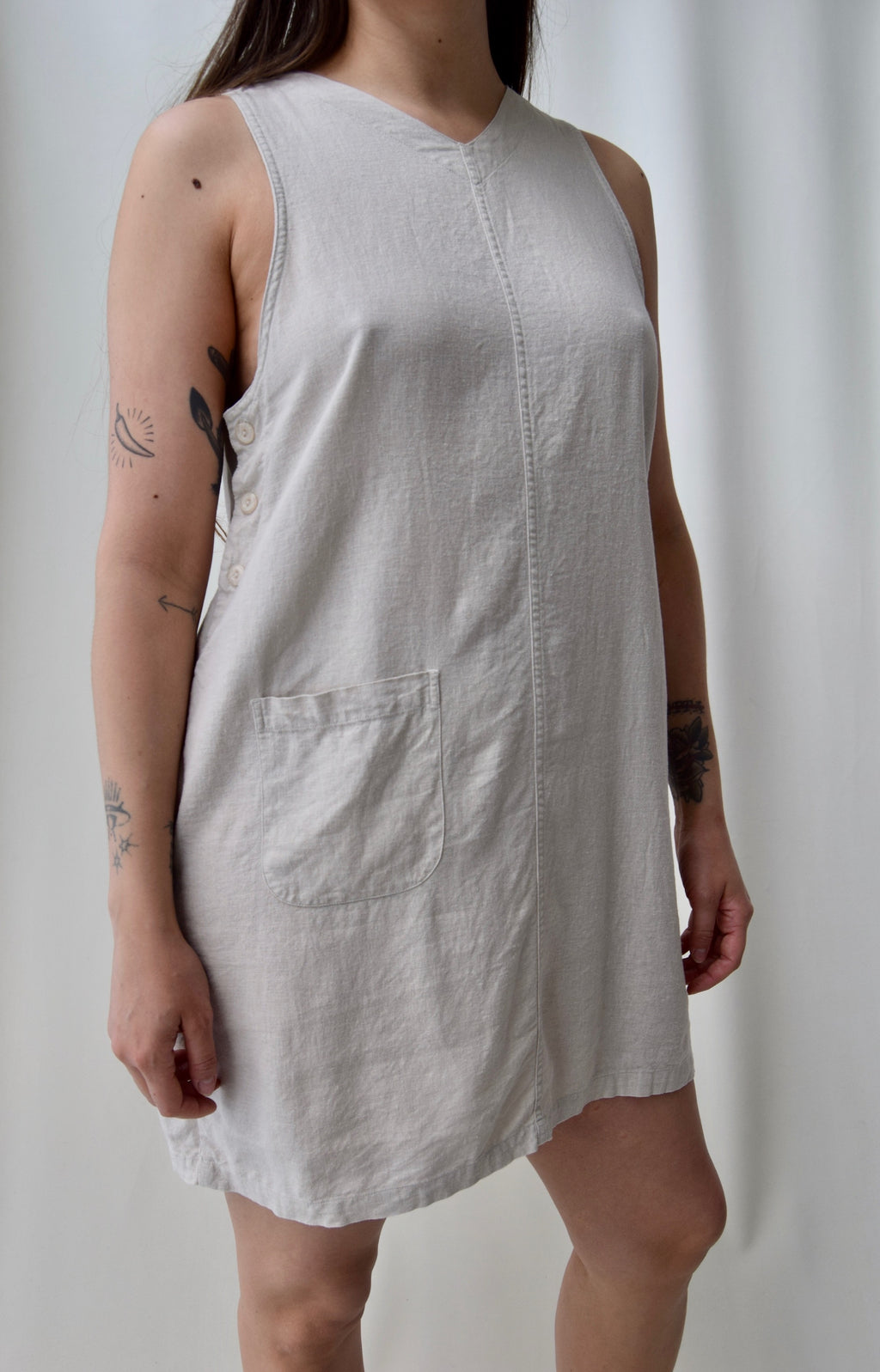 Oat Linen Blend Summer Staple Dress