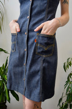 Seventies Levis Denim Halter Dress