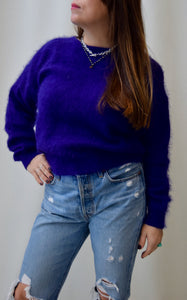 Violet Angora Sweater