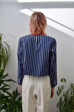 Lizsport Striped Cropped Jacket