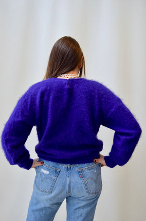 Violet Angora Sweater