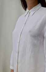 Classic Crisp White Linen Tunic