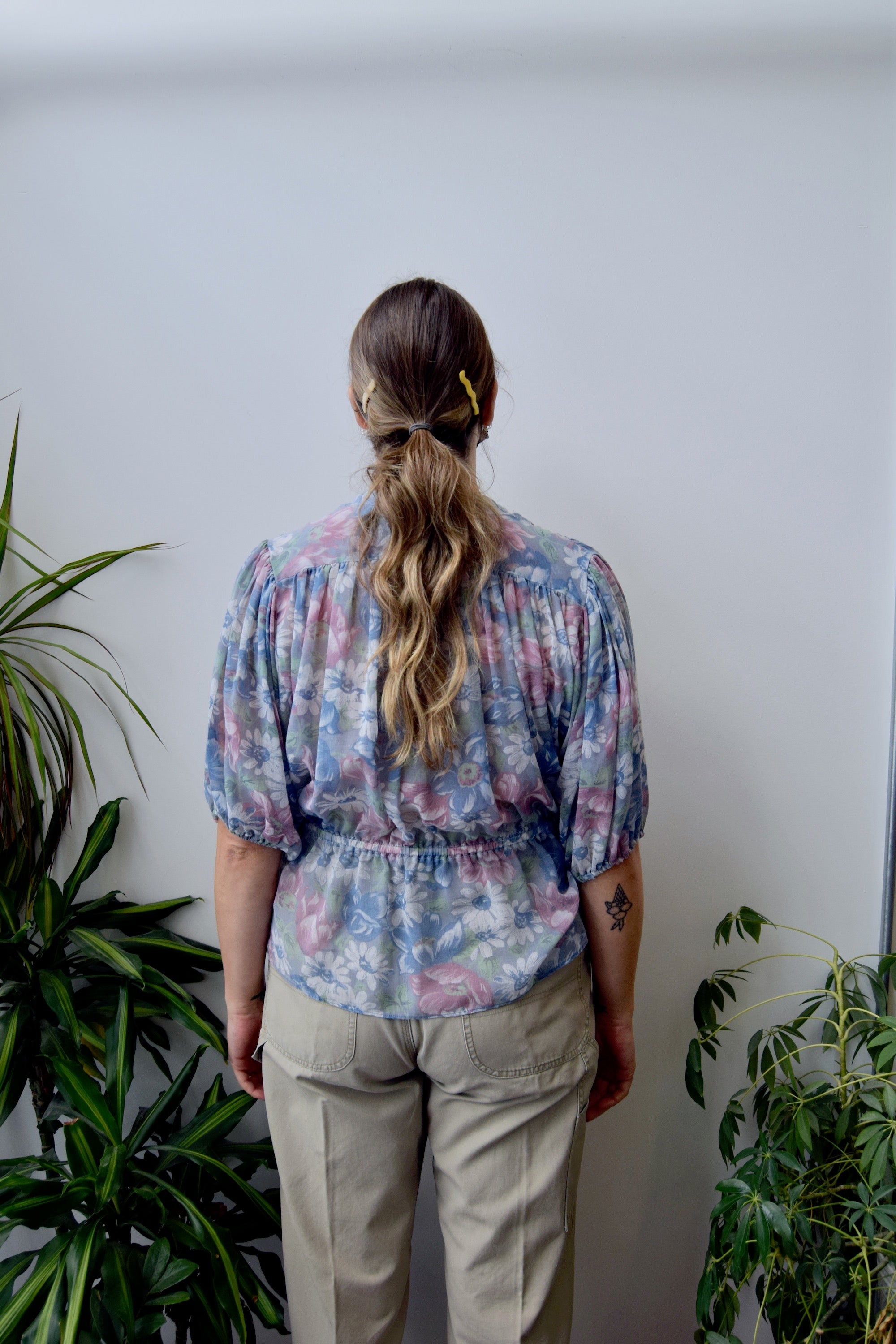 Seventies Floral Blouse