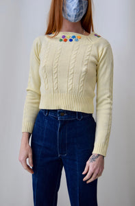 Seventies "Beewear" Floral Knit