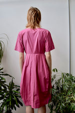 "Jil Sander" Pepto Cotton Poplin Dress