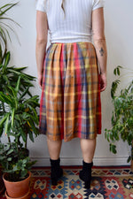Cute Cotton Plaid Skirt