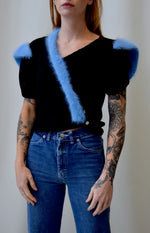 Tulip Sleeve Angora Sweater