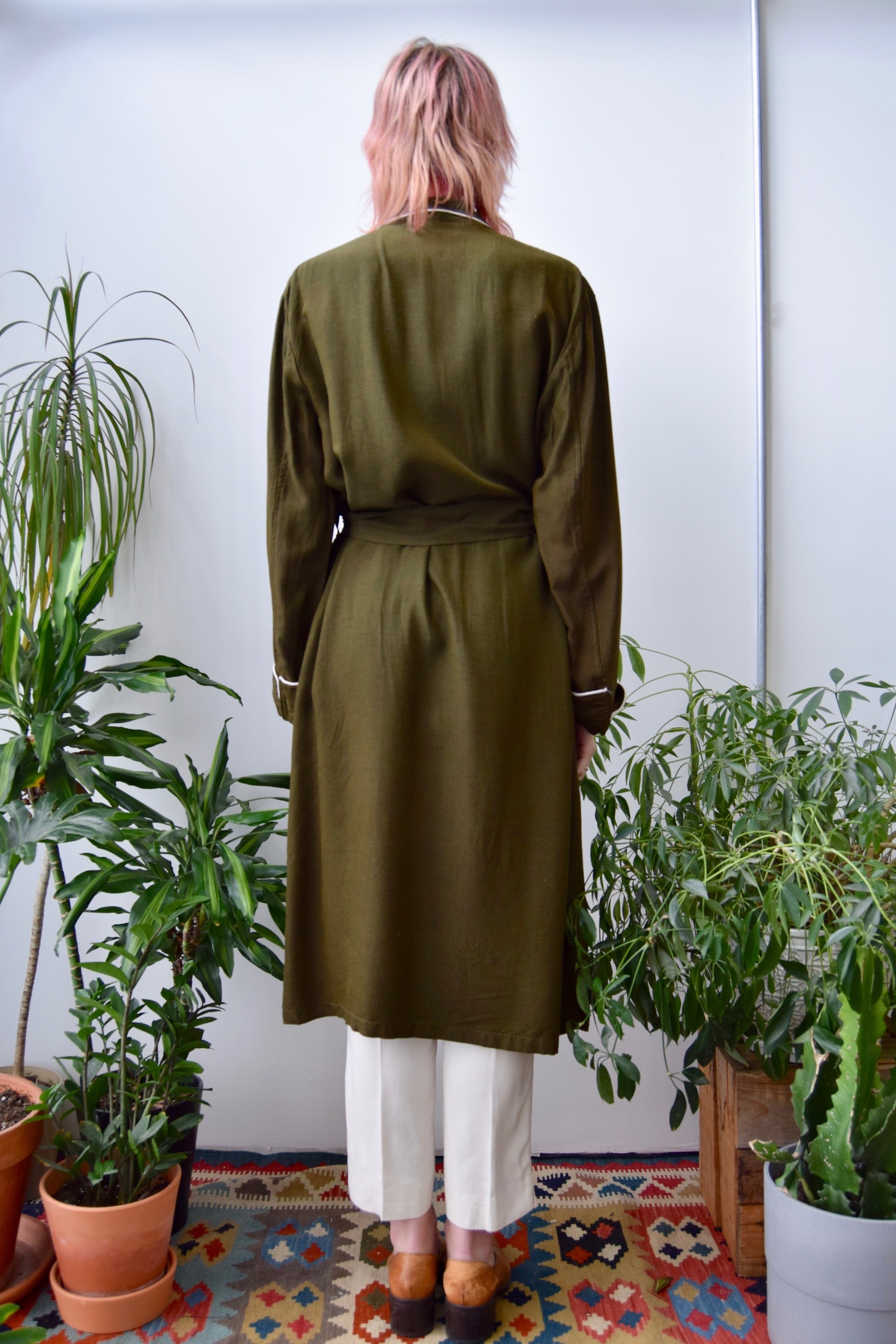 Sixties Olive Robe