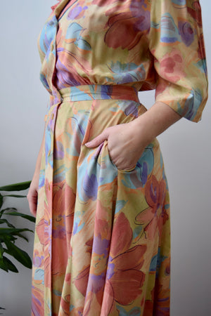 Sunset Rayon Shirtdress